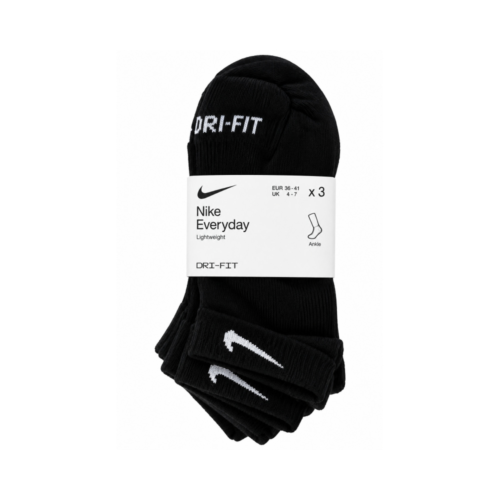 Nike Everyday Lightweight Ankle Socks – 3 Pairs