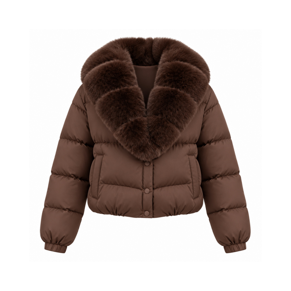 Premium Oversized Puffer Jacket with Fur