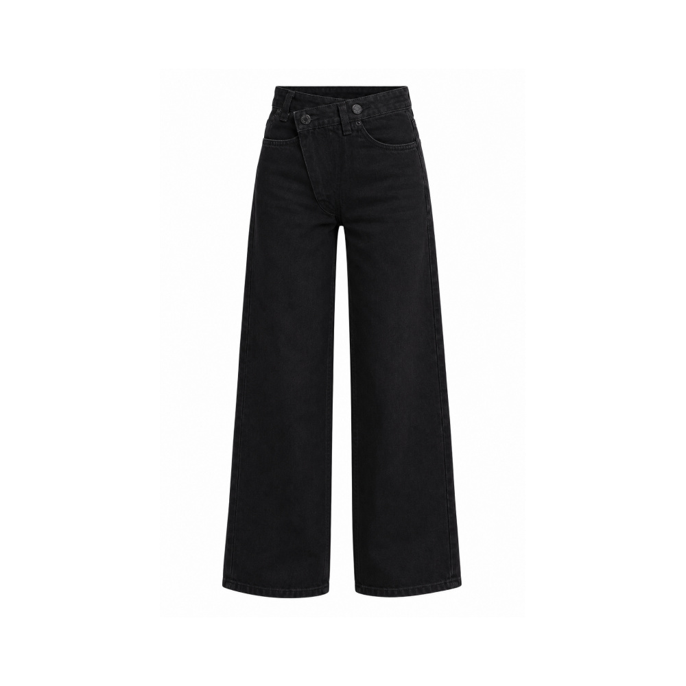 Black Wide-Leg Jeans