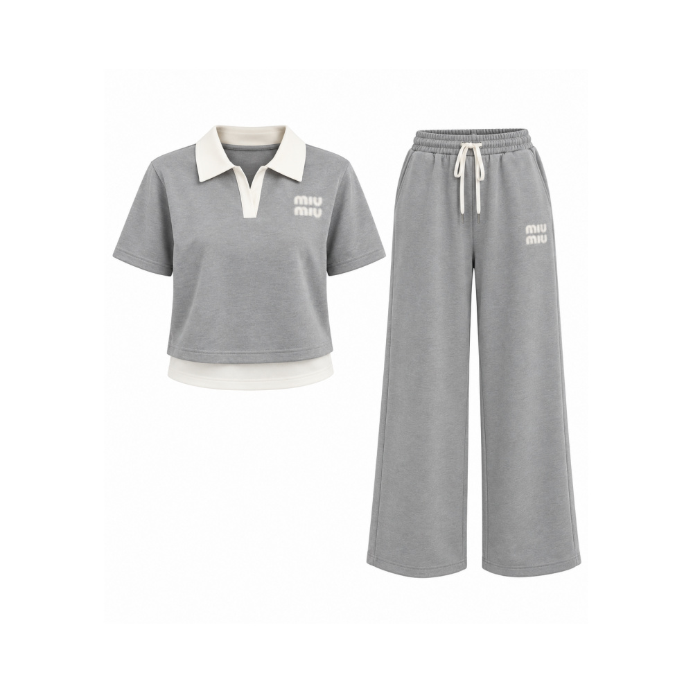 Premium Cotton Two-Piece Casual Set