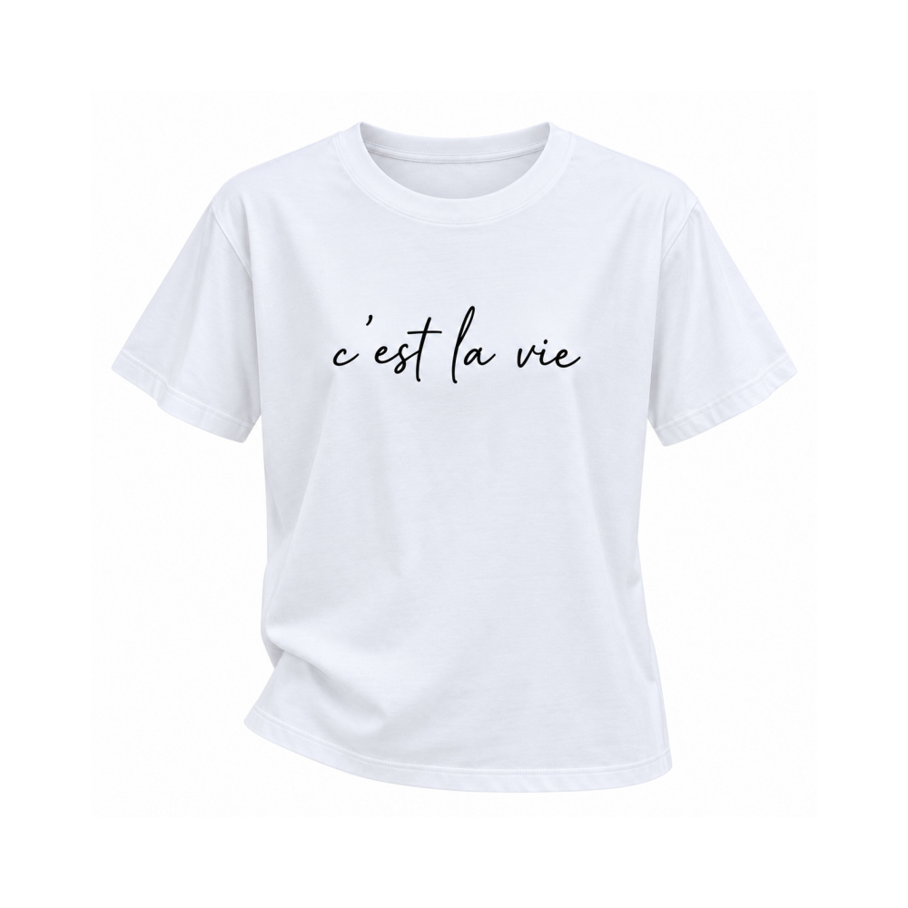100% Cotton Oversized T-Shirt – C'est La Vie
