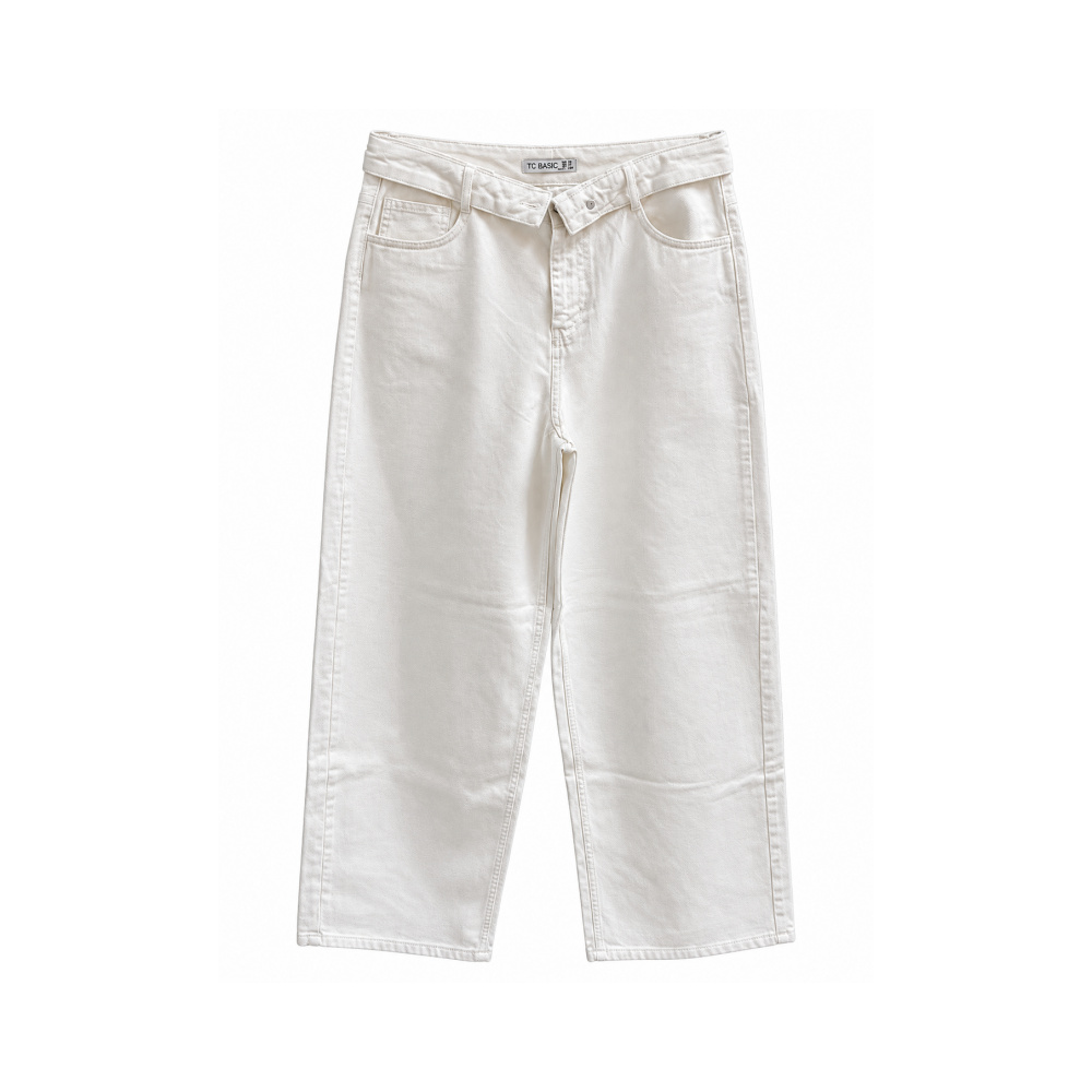 White Baggy Jeans – No Lycra